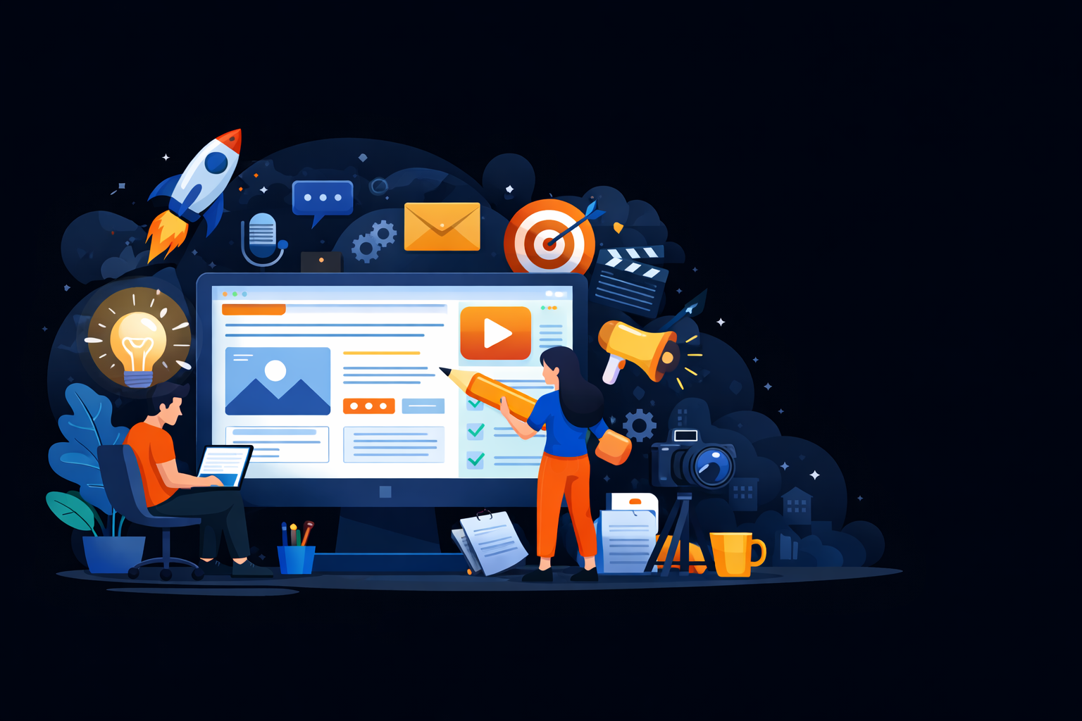 تصویر تولید محتوا