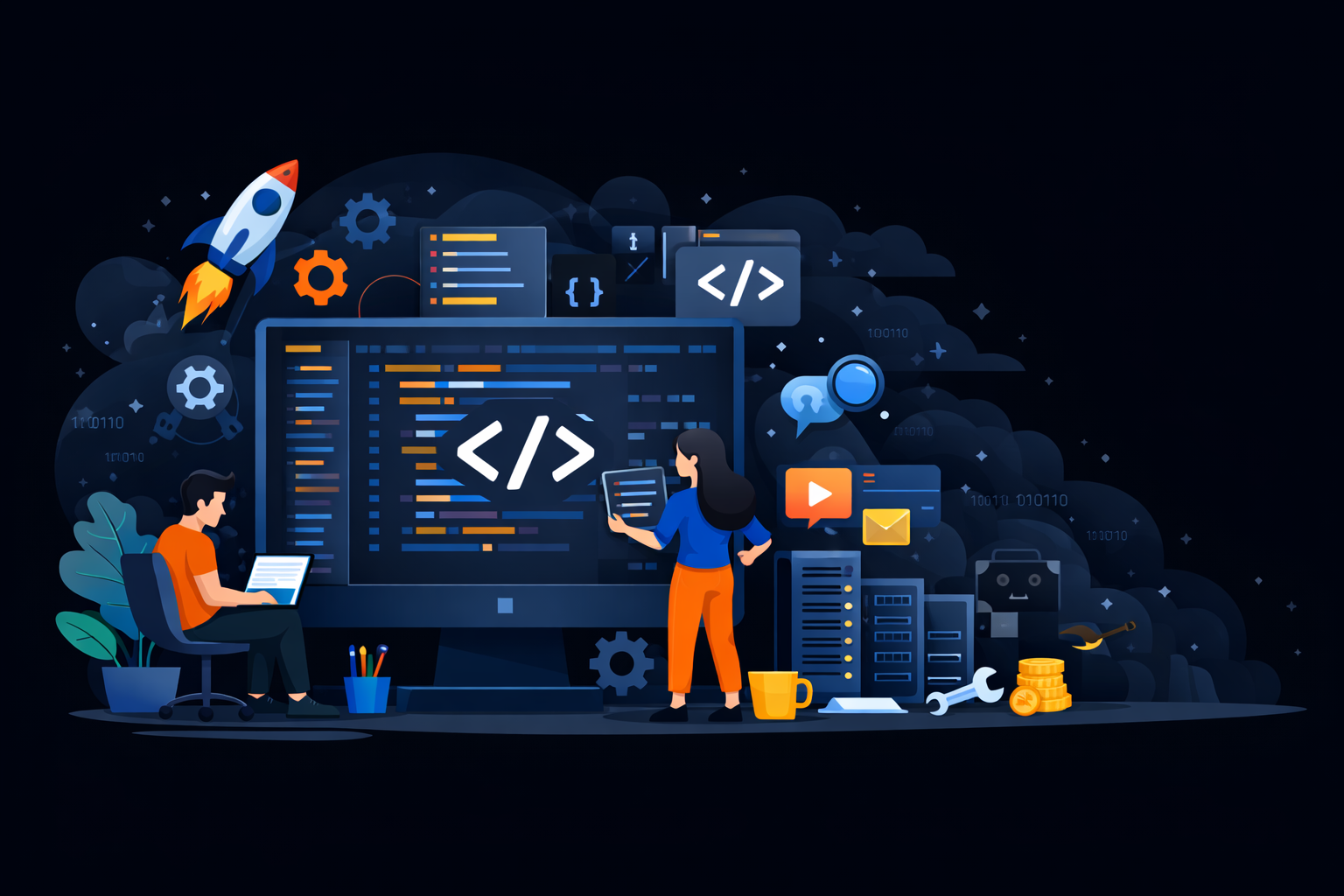 تصویر   برنامه‌نویسی  نرم‌افزار در تهران