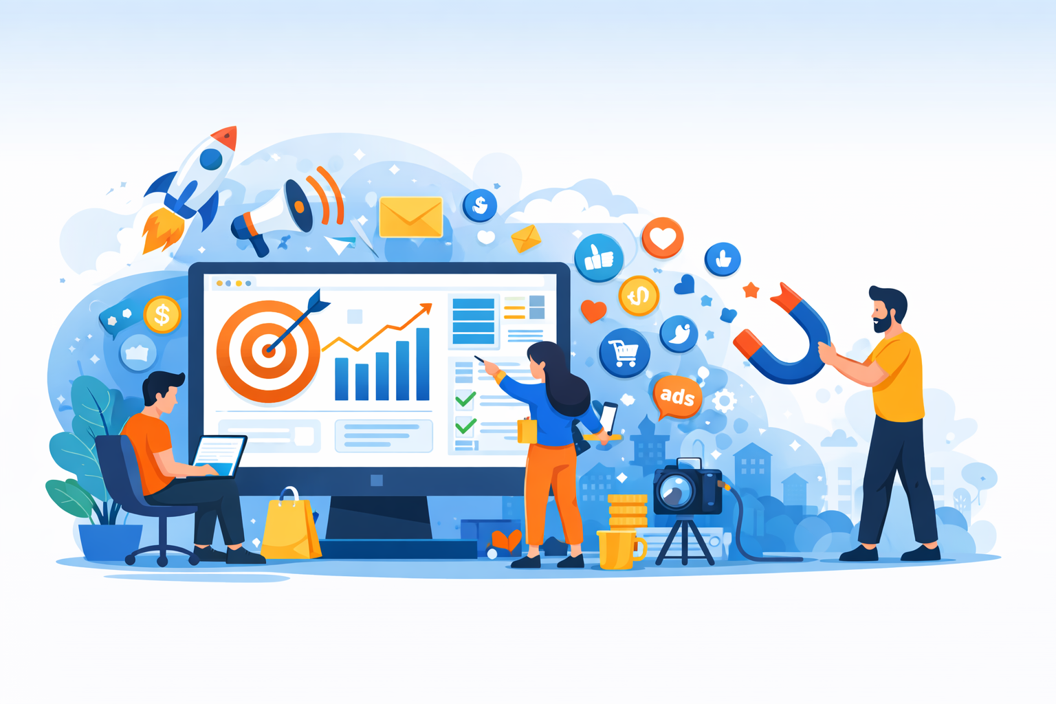 بازاریابی دیجیتال چیست و دقیقاً چگونه فروش را افزایش می‌دهد؟